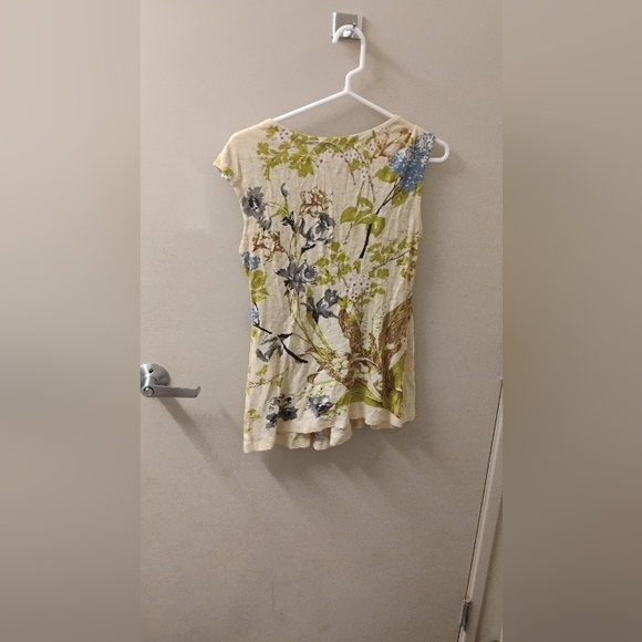 Yoana Baraschi Anthropologie Mint Julep Ruched Sleeveless Top Sz S - Picture 3 of 3